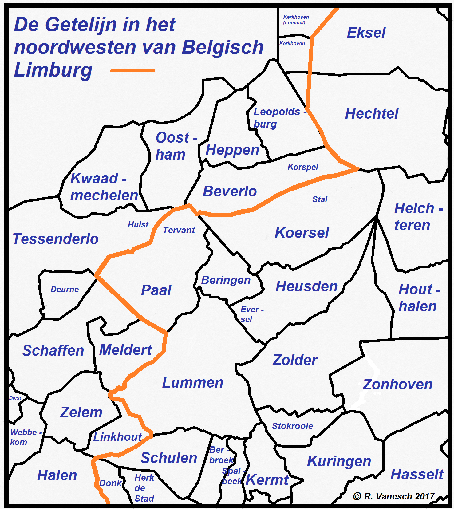 getelijn hertekend