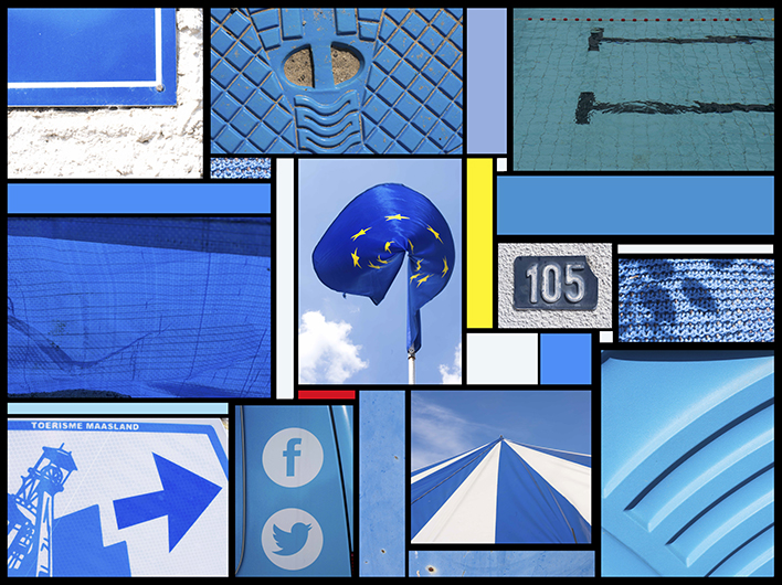 Expo Blauw 2014 - werk Blue Mondriaan