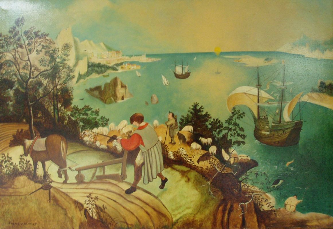 De val van Icarus naar Breughel