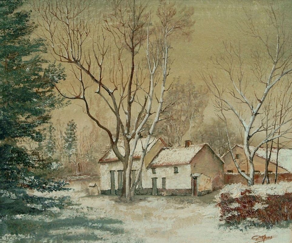 Huisjes in de sneeuw