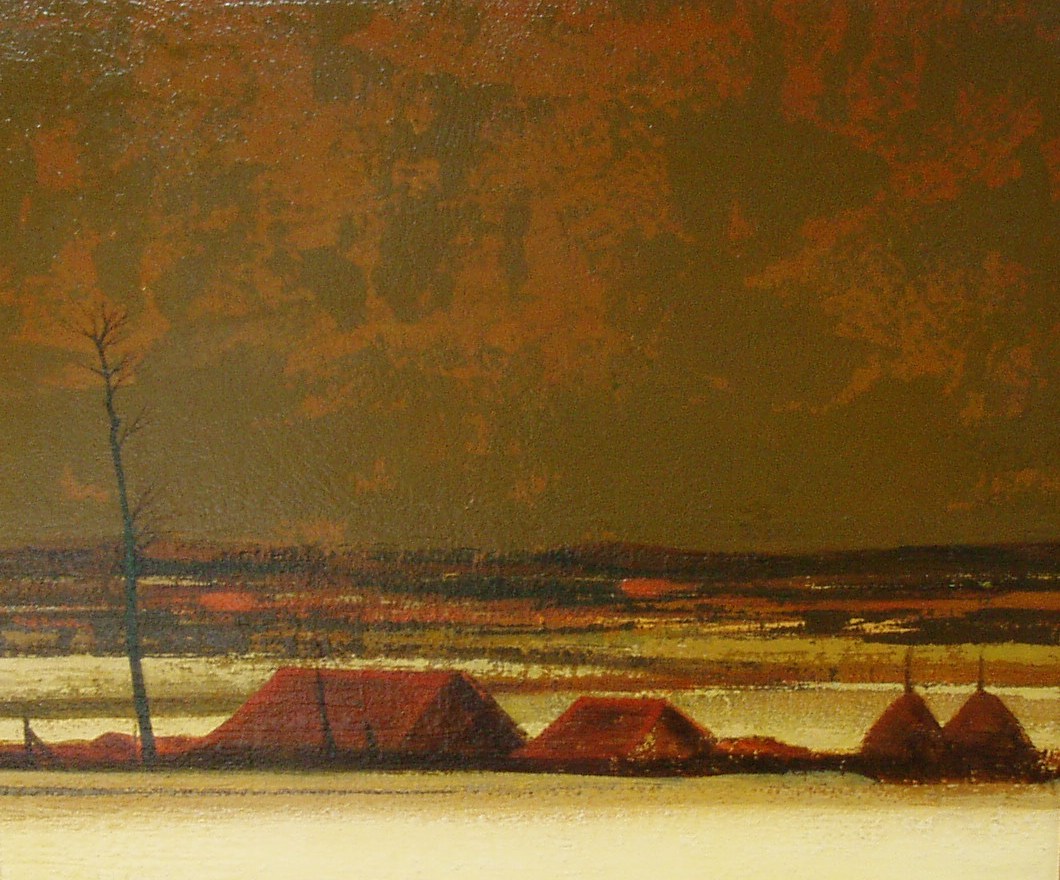 Vroeg sneeuwlandschap