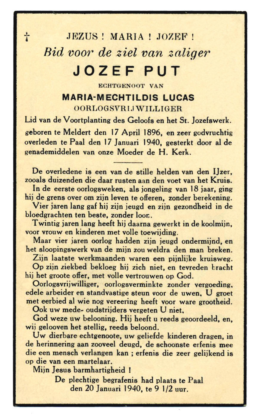 Put Jozef 1896 1940 X Lucas MariaMechtildis
